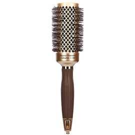 Olivia Garden NanoThermic Ceramic + Ion Round Thermal Hair Brush - Not Electrical - Professional Blowout Brush for Normal to Thick Hair - 1 3/4"-Diameter Barrel - NT-44