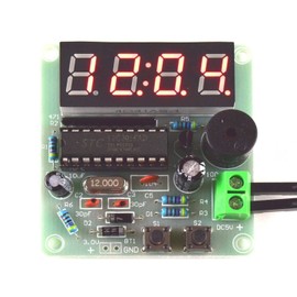 CANADUINO® Digital LED Clock DIY Kit 4-Digits, Alarm Counter Countdown
