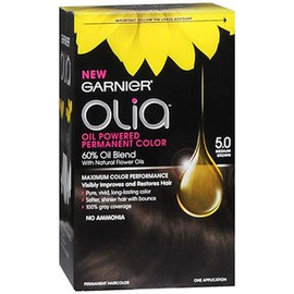 Garnier Olia Oil Powered Permanent Color, Medium Brown [5.0] 1 ea (Pack of 2)