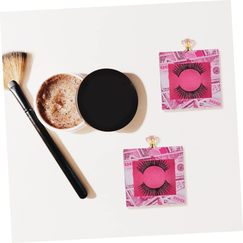 OHPHCALL Lash Wrapping Box Window Eyelash Spoolie Storage Fake Lashes