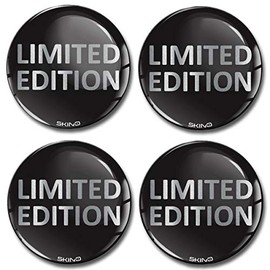 SkinoEu Sticker Car Sticker for Hub Caps Hub Caps Hub Cap Wheel Hub Cover Wheel Sticker 60 mm Limited Edition Silver A 6665