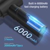 Electric Air Duster Multifunctional 3 Speed Adjustable 6000mAh 55000RPM Cordless
