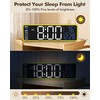 Alampan 9" Digital Alarm Clocks for Bedroom, Large Display Corded