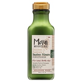 Maui Moisture Thicken & Restore + Bamboo Fibers Strengthening Conditioner to Soften Transitioning or Natural Hair & Renew Brittle Hair, Vegan, Silicone & Paraben-Free, 13 fl oz