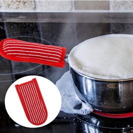 4 Pieces Hot Handle Holders Pan Handle Sleeves Heat Resistant Pan Handle Covers Non-Slip Pan Handle Holders for Home Kitchen Cooking Tools (Eye-catching Styles)