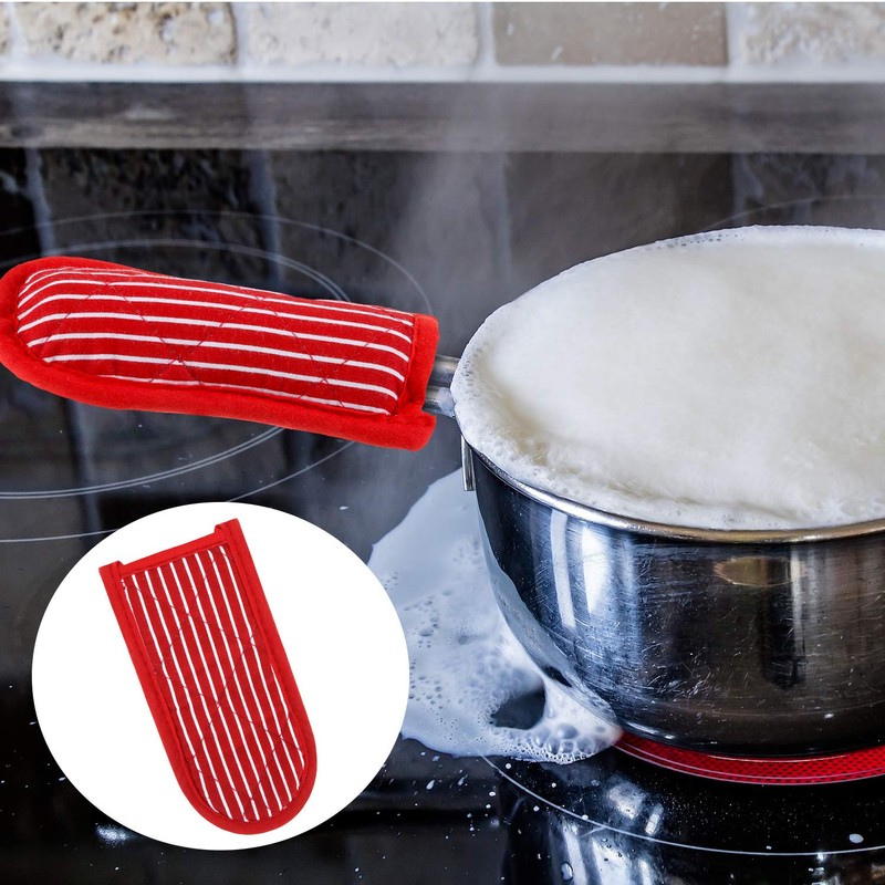 4 Pieces Hot Handle Holders Pan Handle Sleeves Heat Resistant