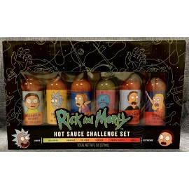 RICK AND MORTY Hot Sauce Challenge Set Adult Swim Sealed New Gift Set /exp 05/23