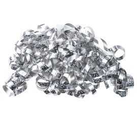 WRAPAHOLIC 12-Count Holographic Silver Self-Adhesive Curly Bows Gift Wrap Accessory - Perfect for Christmas, Birthday, Holiday, Party Favors Decorations