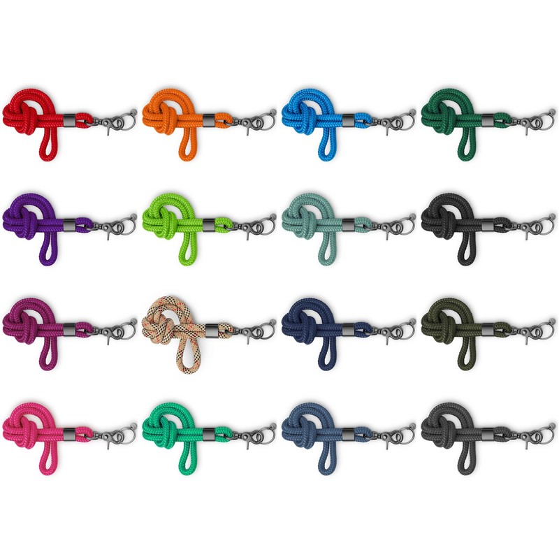 Dinalu, Key Chain, Key Chain with Carabiner with Black Metal,