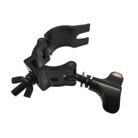 O CLAMP - DJ & Stage Lighting 1.5" Aluminum Mounting Clamps for Stand and Truss Sleek Black! Heavy Duty Aluminum! Over-sized Wingnut!