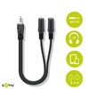 Wentronic AVK 317-020 0.2m Audio Video Cable 3.5 to 2x3.5mm