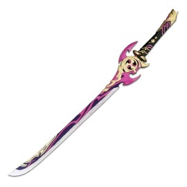 38  Genshin Impact Baal s Sword Cosplay Samurai Hand Made Fiber Glass Material.