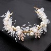FM2018XSL Bridal Flower Headpieces for Wedding Pearl Bridal Headband Leaf
