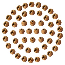 Eupheng 50pcs Mottled Tactical Slotted Tungsten Beads for Jig Hooks Fly Tying Assortment Nymph Head Fly Tying Materials 6 Colors / 5 Sizes