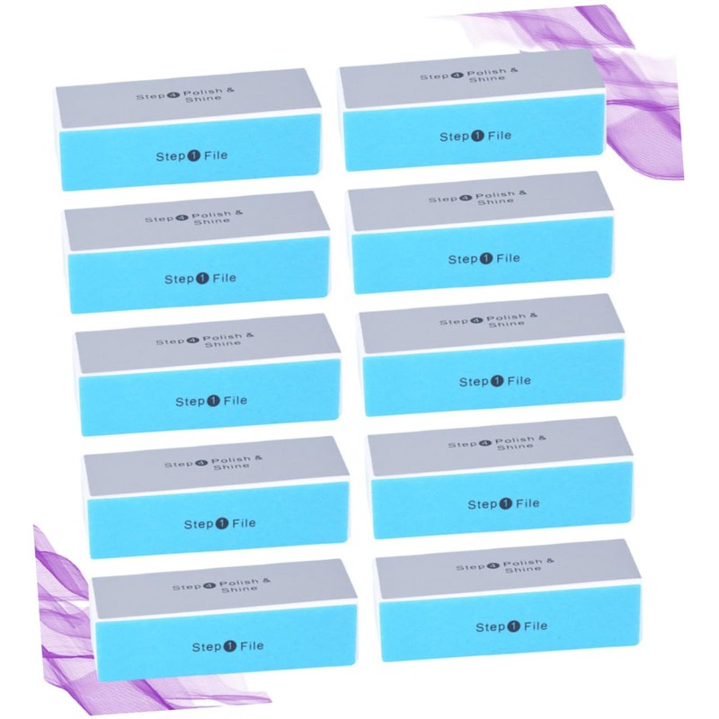 Mikinona 3sets Four-sided Nail Buffer Block Sanding File for Artwork