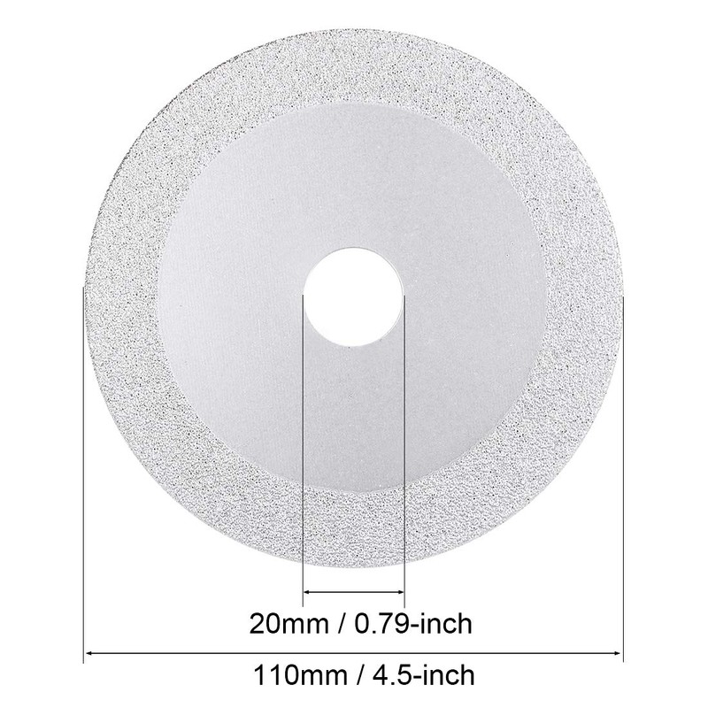 sourcing map 4.5" Diamond Cutting Wheels Grinding Disc for Stone