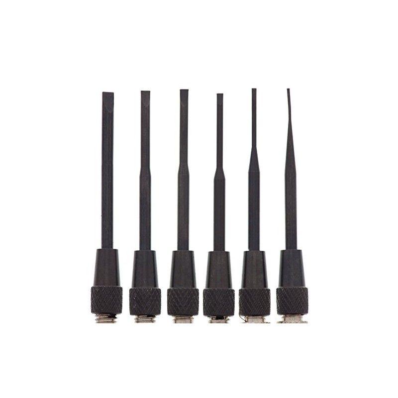 Moody 58-0116 6-Piece Steel Handle Slotted Precision Driver Set