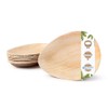 BIOZOYG 25x Palm Leaf Plates 17 cm - Disposable Palm