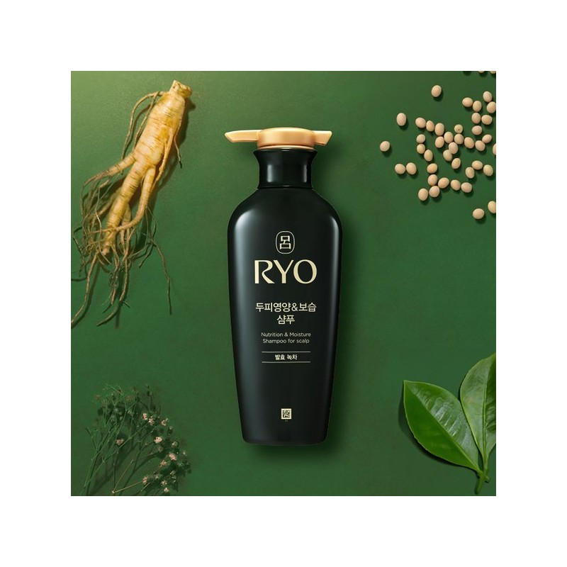 려 두피영양보습 샴푸_발효녹차 400ml RYO Scalp Nutrient Moisturizing Shampoo_ Fermented