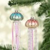 4PCS Glass Pearl Jellyfish Pendant Xmas Tree Hanging Ornaments for