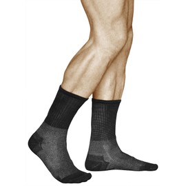 vitsocks 12% Silver Comfort Socks Men's Wide Shaft Antibacterial Sensitive Feet, black, 39-41