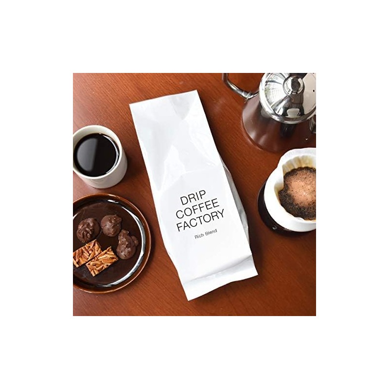 Drip Coffee Factory Rich Blend Coffee, Medium Grind, 14.1 oz