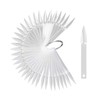 100pcs GOGOONLY Nail Display Sticks Transparent Stiletto Tips Nail Art