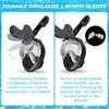 Xyuee Devilfish Full Face Snorkel Mask Adults Black L, Dry
