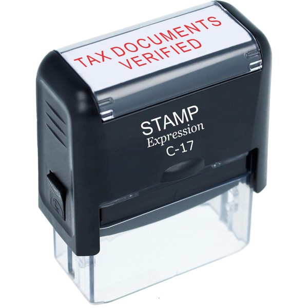 stampexpression - Tax Documents Verified Office Self Inking Rubber Stamp