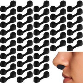 Tondiamo 100 Pieces Nose Plug Filter Disposable Nose Filter Sponge for Women Men Sunless Spray Tanning Outdoor Dust Construction Areas(Black)