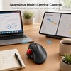 Wireless Trackball Mouse with Dual Bluetooth & 2.4GHz – Rechargeable