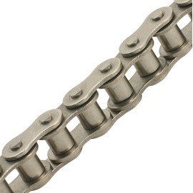 TRITAN 35-1NP 10FT Precision ANSI Nickel Plated Roller Chain, 3/8" Pitch, 10' Box