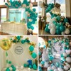 Balloons Birthday Blue, 60 Pieces 12 Inch Balloons Teal Blue