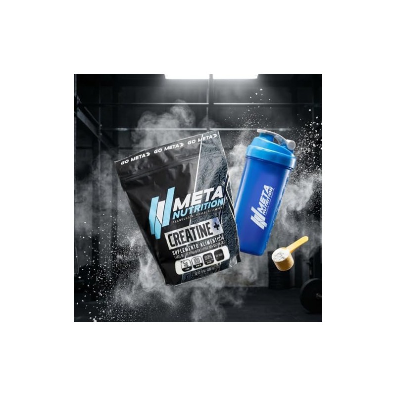 Meta Nutrition Creatina Monohidratada Micronizada Pura. 500gr, 100 Porciones. 100%
