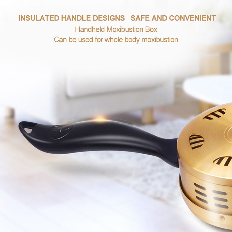 Handheld Adjustable Moxibustion Box Clearing Damp Copper Moxa Therapy Device