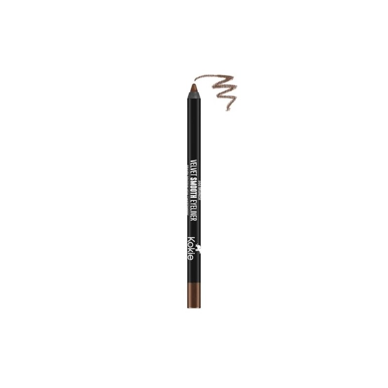 Kokie Cosmetics Waterproof Velvet Smooth Eyeliner Pencil, Bronzed, 0.042 Ounce