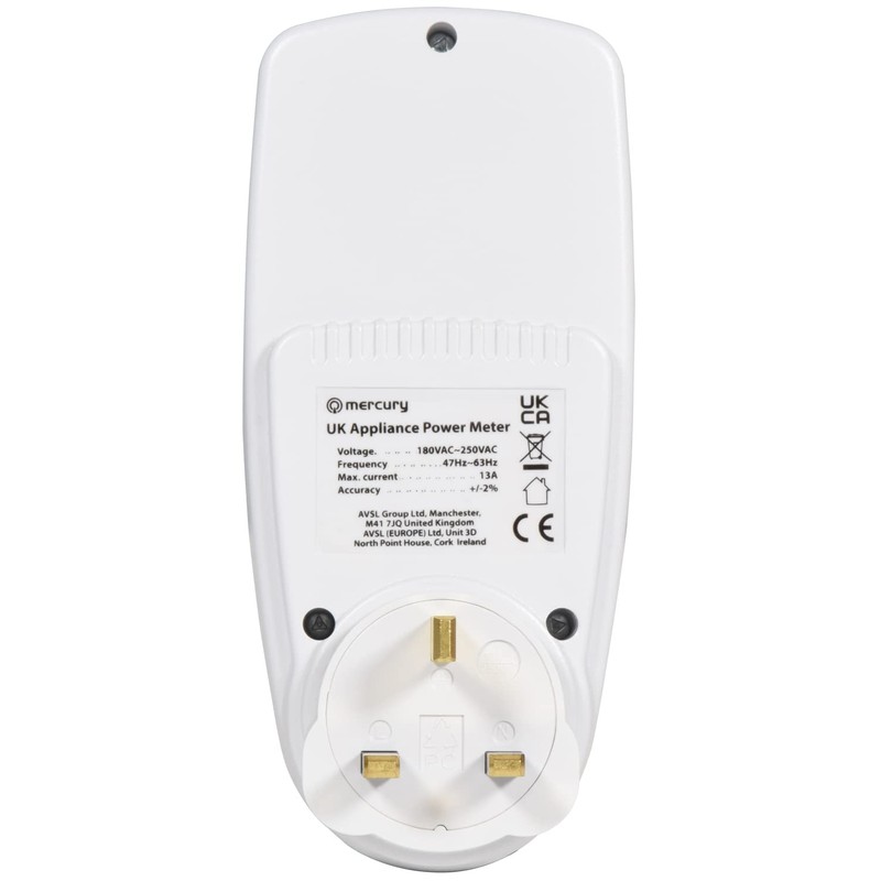 Mercury | UK Power Meter for Home Appliances | Monitor