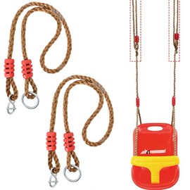 Naapesi Swing Attachment, Elastic Children's Swing, Swing Ropes, Adjustable Extension Rope, Swing Seat Swing Board, Board Swing, for Outdoor Playground Swings, Hammock, Yoga
