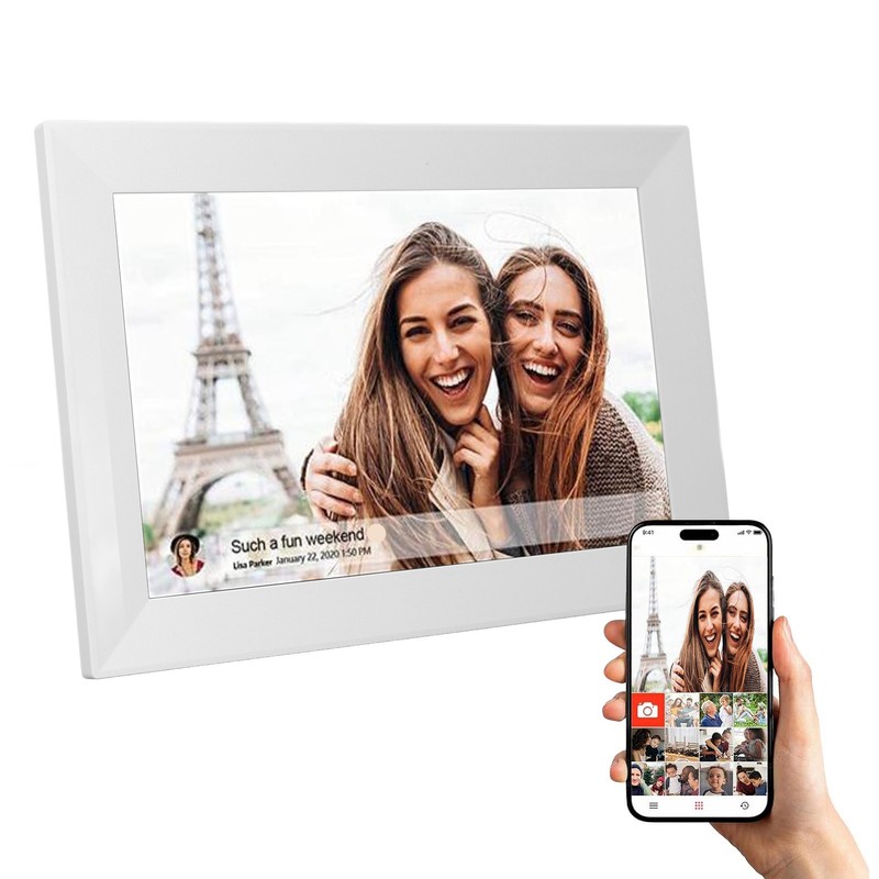 10.1 Inch Digital Picture Frame 1280x800 HD Touchscreen Auto Rotate