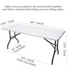 ALESWEAR 6ft Spandex Tablecloths for Home Rectangular Table Fitted Stretch