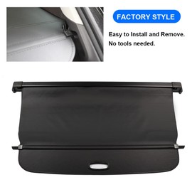 BOPARAUTO Cargo Cover for Volvo XC60 2018-2021 2022 2023 2024 Accessories Rear Black Trunk Shade Luggage Security Cover
