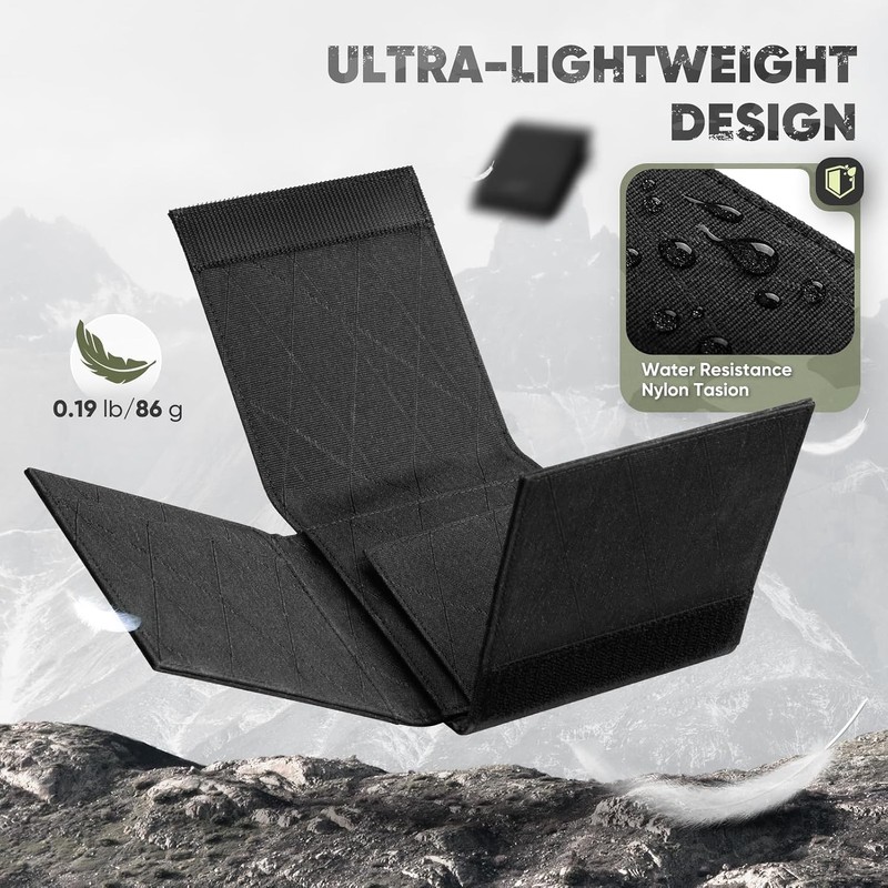 VULKIT Carteras de nailon con bloqueo RFID para hombre, billetera