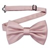Branduce Mens Light Dusty Rose Bow Tie for Wedding Solid