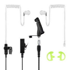 POFENAL APX 6000 XPR7550E Quick Disconnect Police Lapel Mic, Compatible with Motorola APX 4000 APX 7000 and APX8000 Radios, Law Enforcement Earpiece Headset