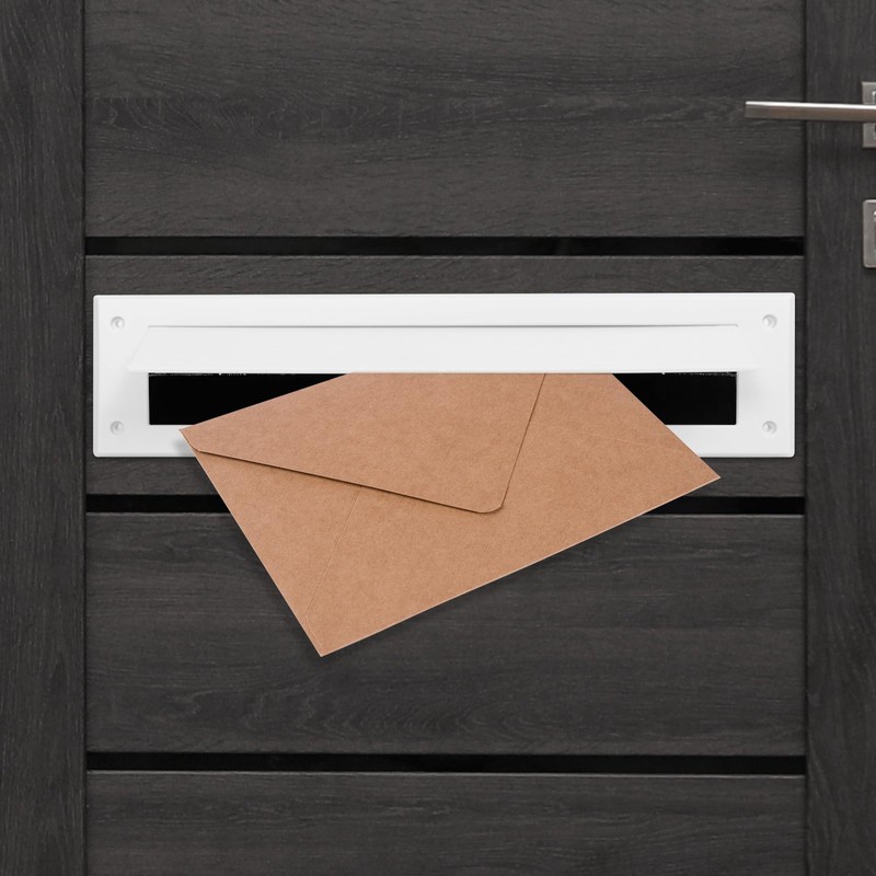 Newthinking Internal Letter Box Brush Cover, White Letterbox Cover Draught