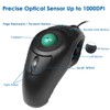 YUMQUA Finger Mouse, Handheld Trackball Mouse USB Wired Hand Held