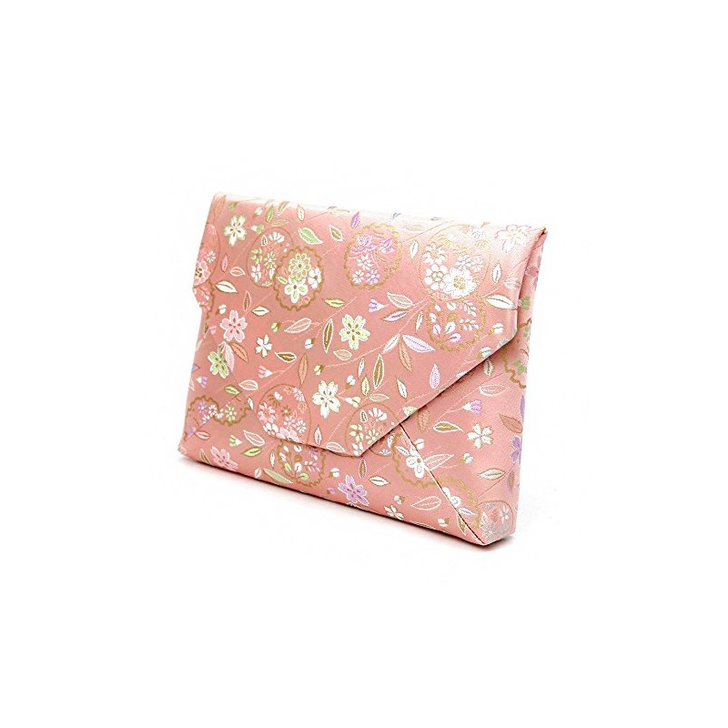 Tea Utensils, Soukiya Bags, Pure Silk (Willow Cherry Blossom with