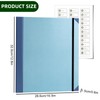 Folio Folder File Organiser 12 Compartments Document Folder with Label