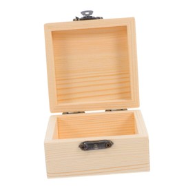 CORHAD Box Wooden Present Box Vintage Decor Beige