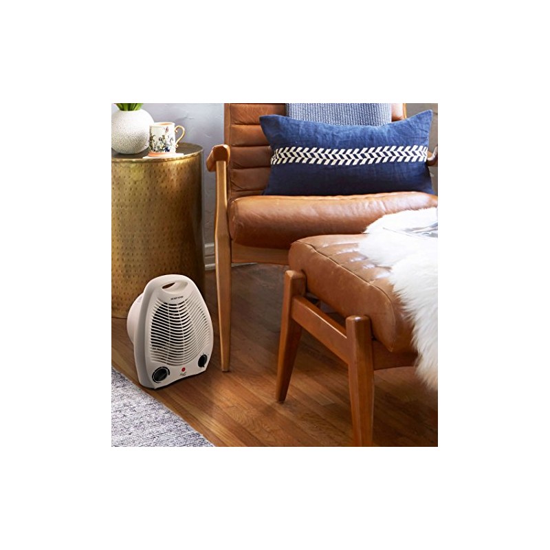 Vie Air Portable 2-Settings Fan Heater with Adjustable Thermostat, 1500W,